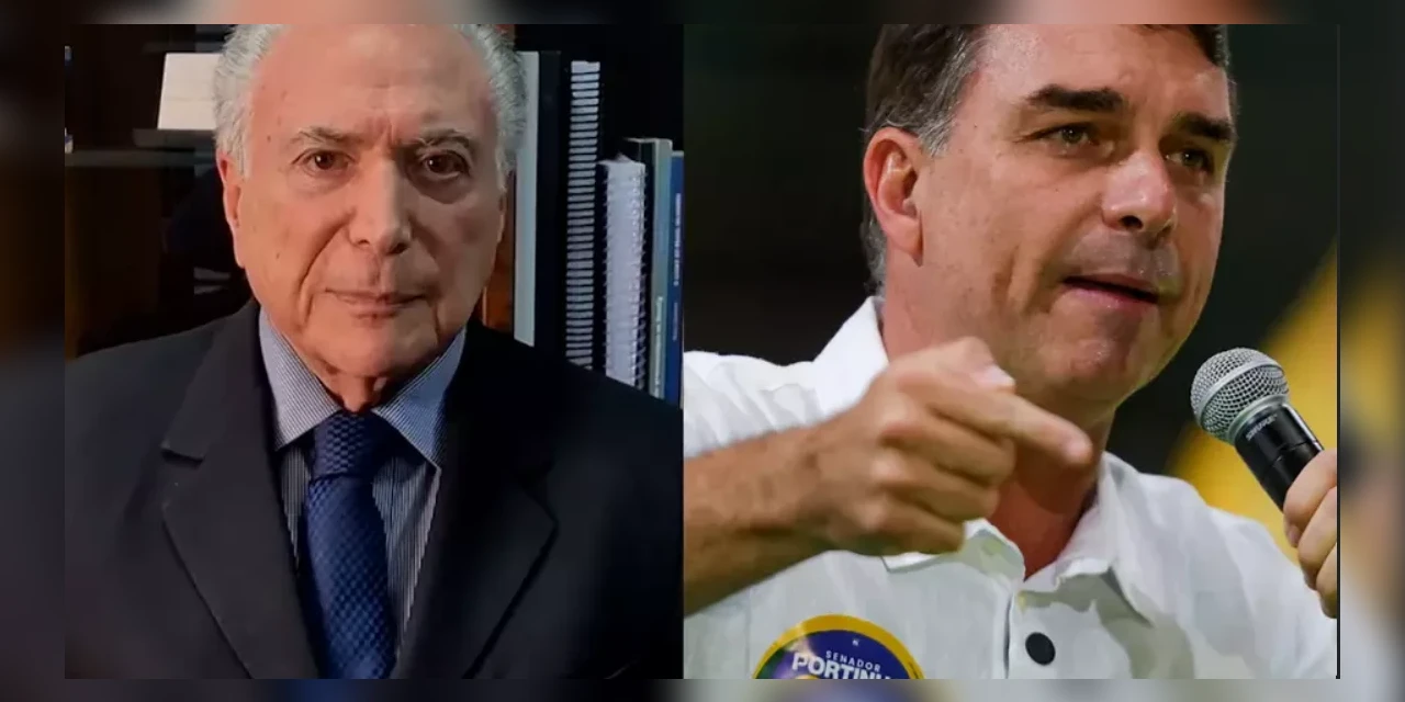 Michel Temer declara apoio a Flávio Bolsonaro no 2º turno