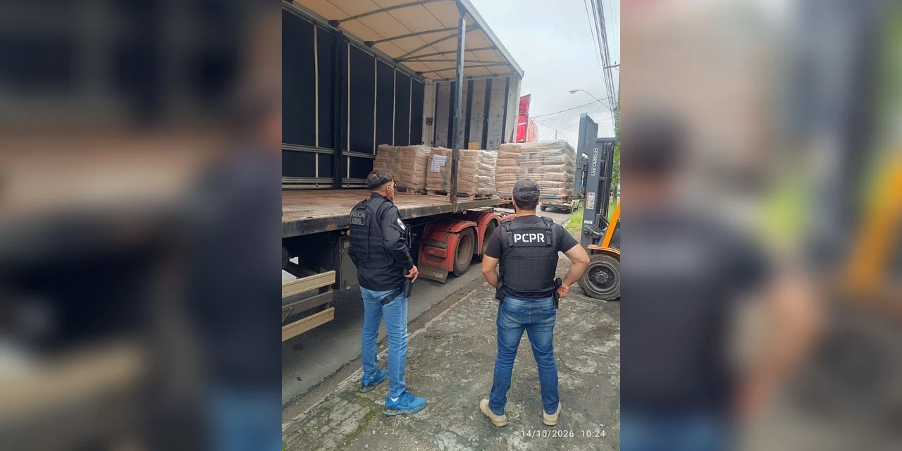 Polícia civil recupera carga de produto químico avaliada em R$ 314 mil em Castro